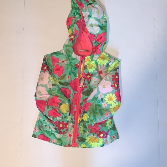 CAT & JACK FLORAL RAIN JACKET - Picture 8 of 8
